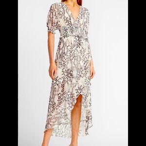 Express Animal Print Hi/Lo Dress XS NWT Retail $88